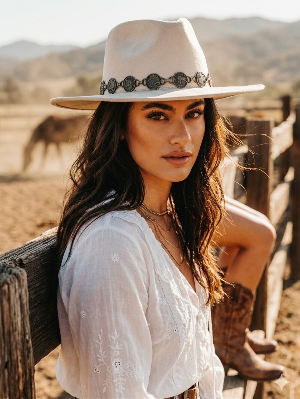 New $159 FREEBIRD Stores GEMINI Faux Suede Rancher Cowboy Hat Beige M SOLD OUT
